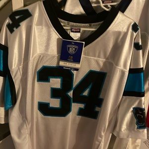 🔥BRAND new D Williams Carolina Panthers, Reebok,on field equipment jersey